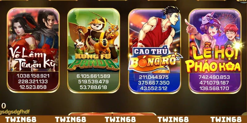 Kho game nổ hũ đỉnh cao, đa dạng chủ đề